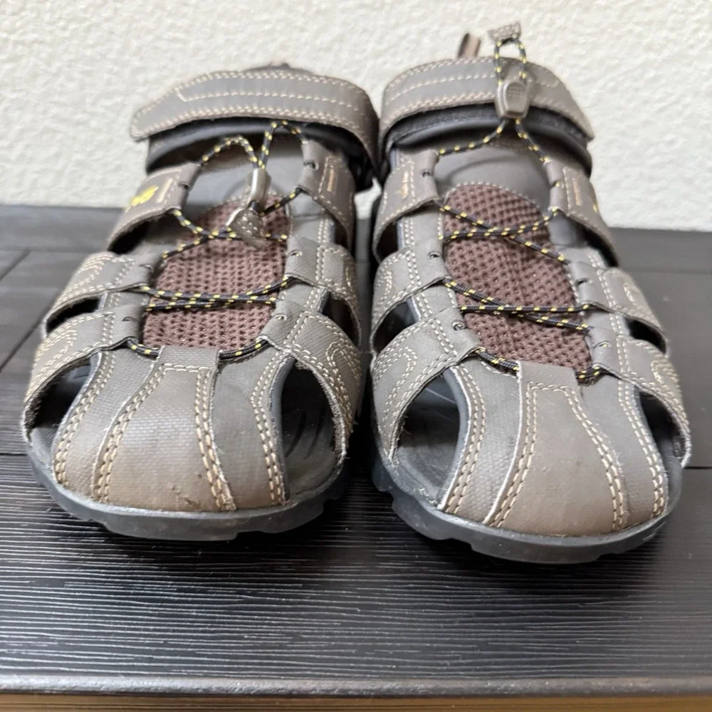 Teva Shoes Mens Size 12 1001116 Closed Toe Sandals‎ ShocPad Brown Outdoor Hiking